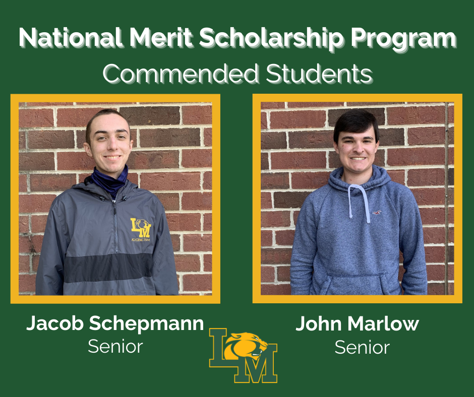 The two Commended Students John Marlow and Jacob Schepmann are pictured.